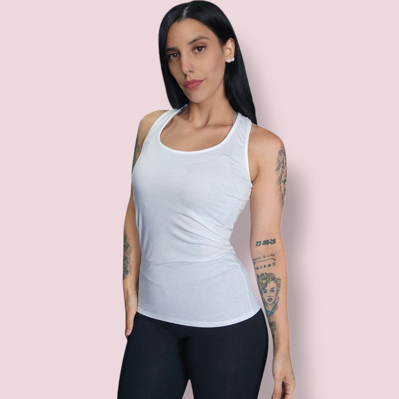 Musculosa Ropa Musculosa Deportiva de Modal - Talles Grandes - Memoria Cero