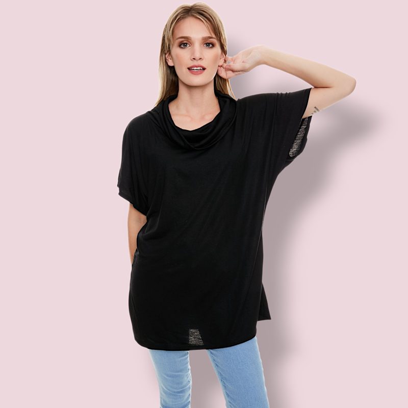 Chaleco Cuello Volcado de Modal Spun - Talles Chicos