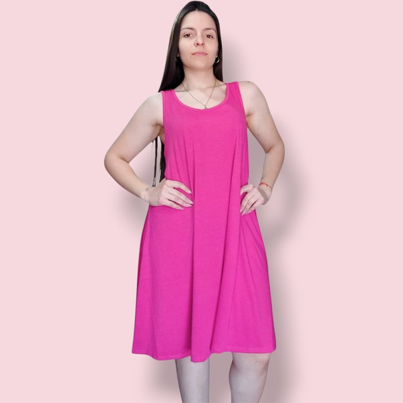 Vestido Musculosa de Modal con Lycra - Talles Grandes