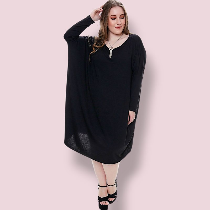 Remeron Vestido Amplio de Modal - Talles Grandes