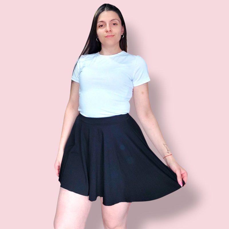 Pollera Mini Plato - Talles Grandes