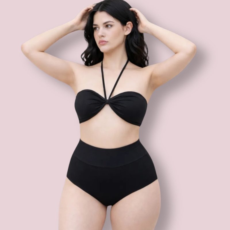 Bikini Con Culotte Con Faja De Lycra Tricot -Talle Grande