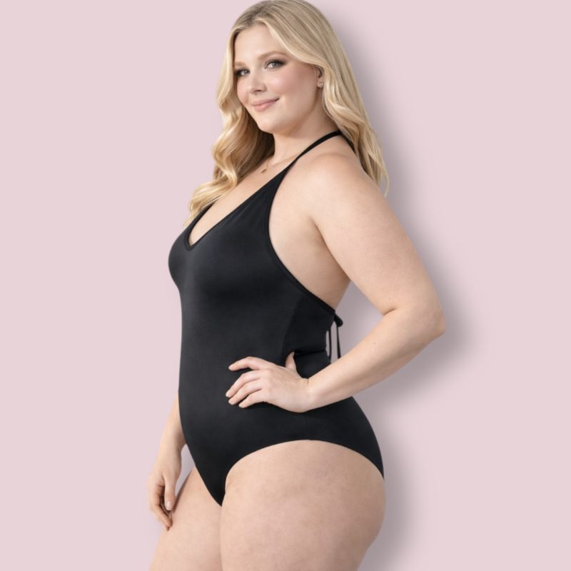 Malla Enteriza Con Bretel Lycra Tricot Talle Grande